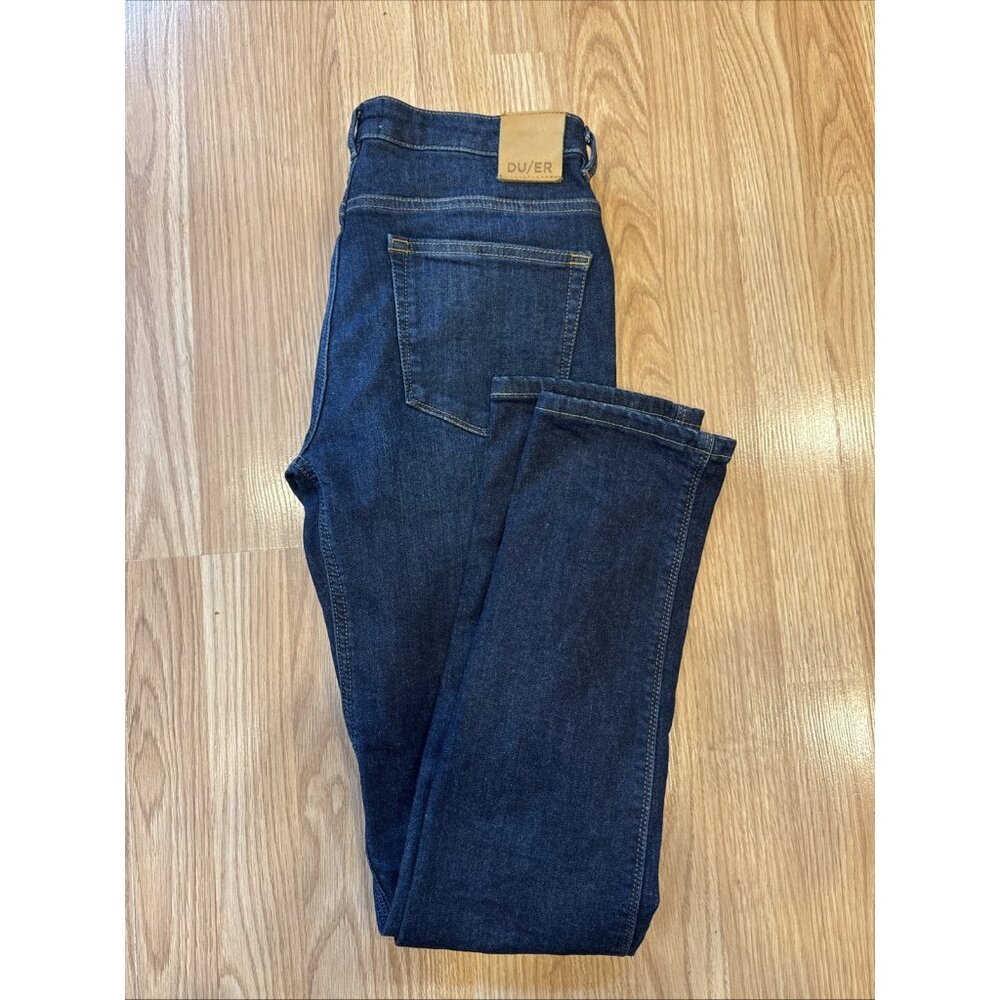 DU/ER Duer 27x32 Slim‎ Stretch Jeans Dark Wash Performance Denim